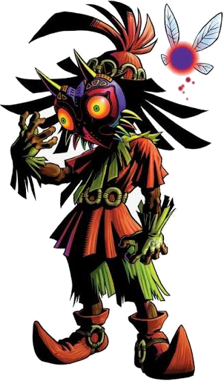 Skull Kid mirando de pie